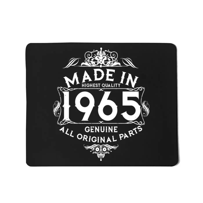 Made In 1965 Aged To Perfection Vintage Bithday Mousepad