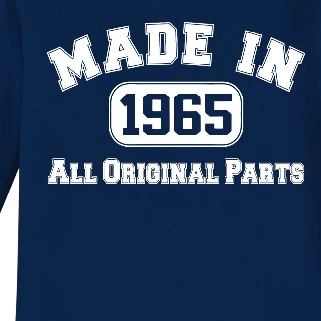 Made In 1965 All Original Parts Baby Long Sleeve Bodysuit