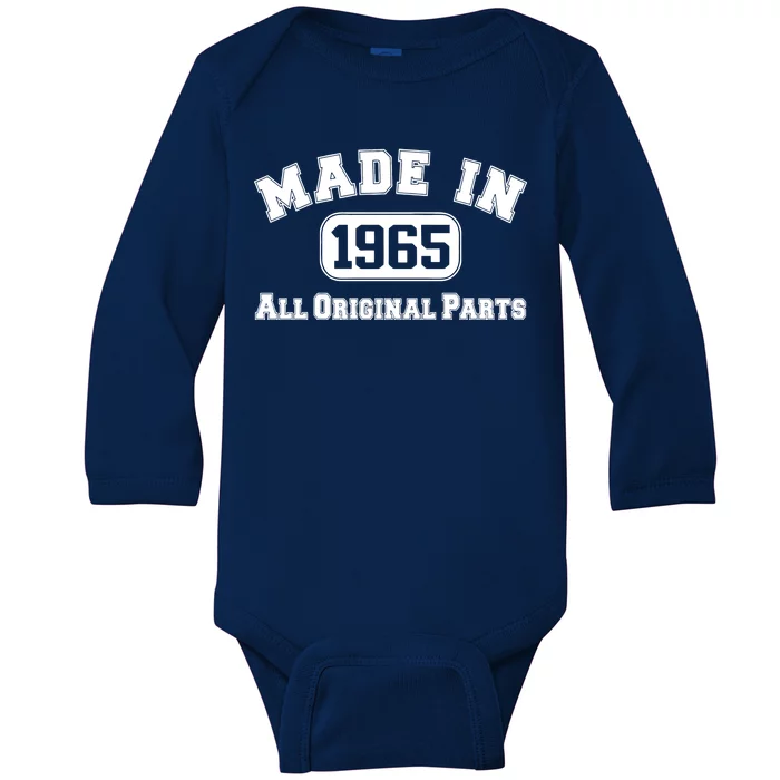 Made In 1965 All Original Parts Baby Long Sleeve Bodysuit