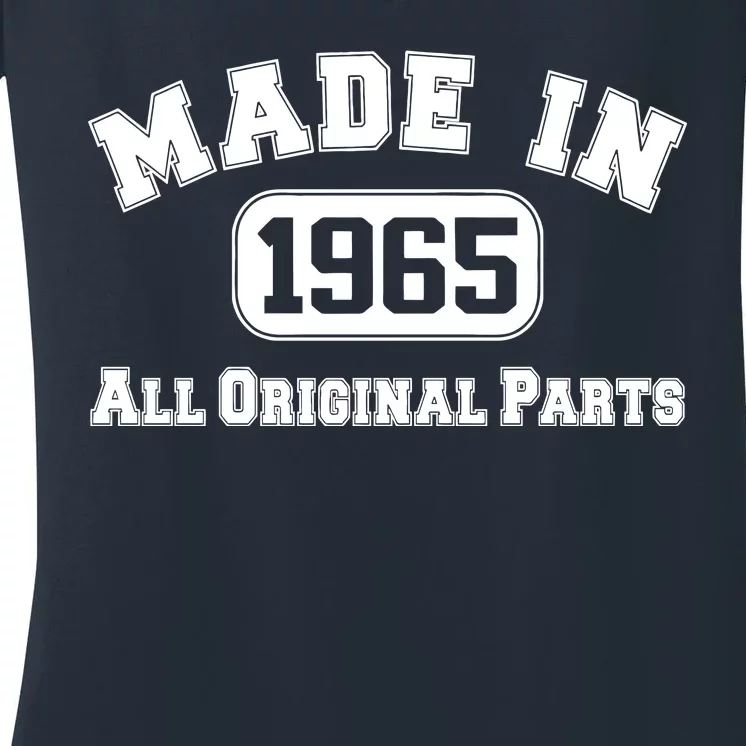 Made In 1965 All Original Parts Women's V-Neck T-Shirt