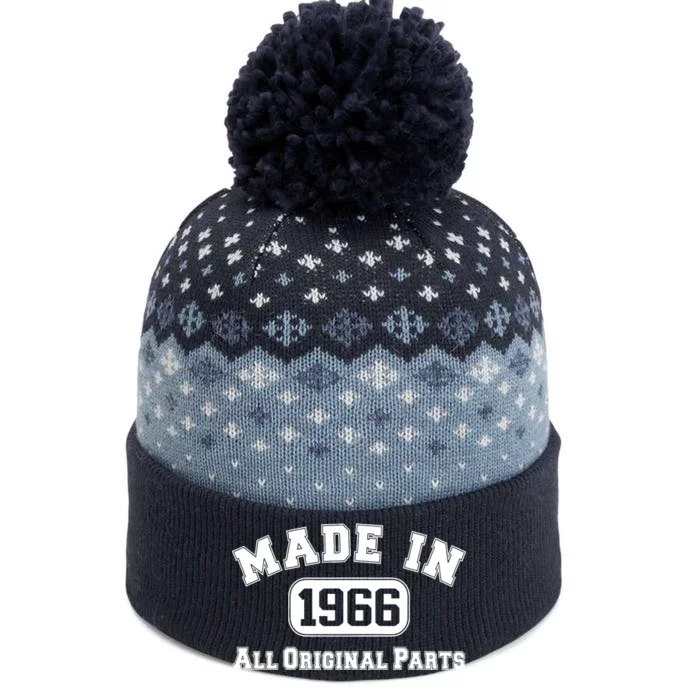 Made In 1966 All Original Parts The Baniff Cuffed Pom Beanie