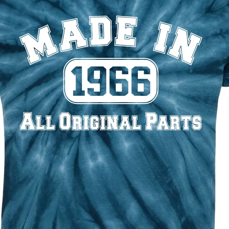 Made In 1966 All Original Parts Kids Tie-Dye T-Shirt