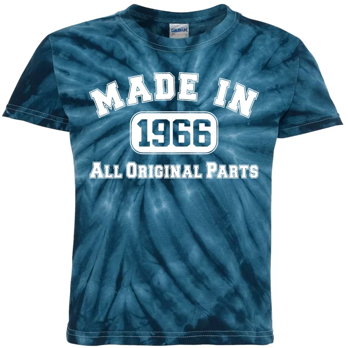 Made In 1966 All Original Parts Kids Tie-Dye T-Shirt