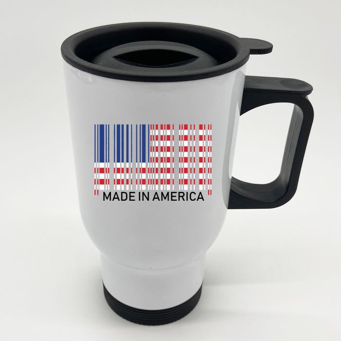 Made In America Front & Back Stainless Steel Travel Mug