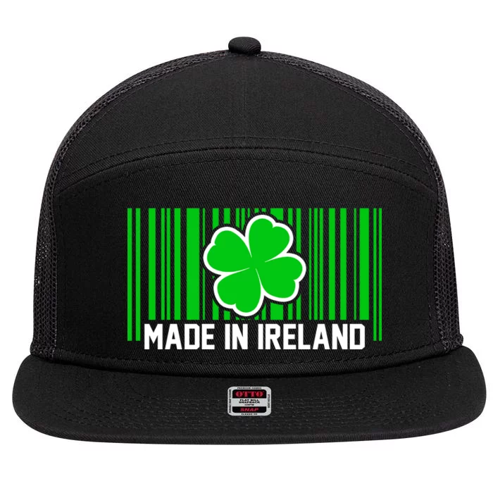 Made In Ireland 7 Panel Mesh Trucker Snapback Hat