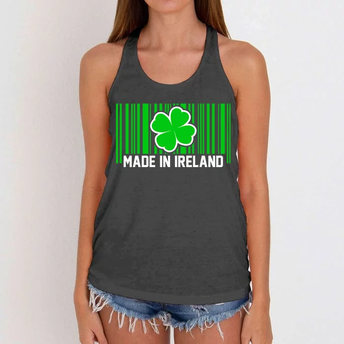 Made In Ireland -Irish Distressed Logo Women's Knotted Racerback Tank