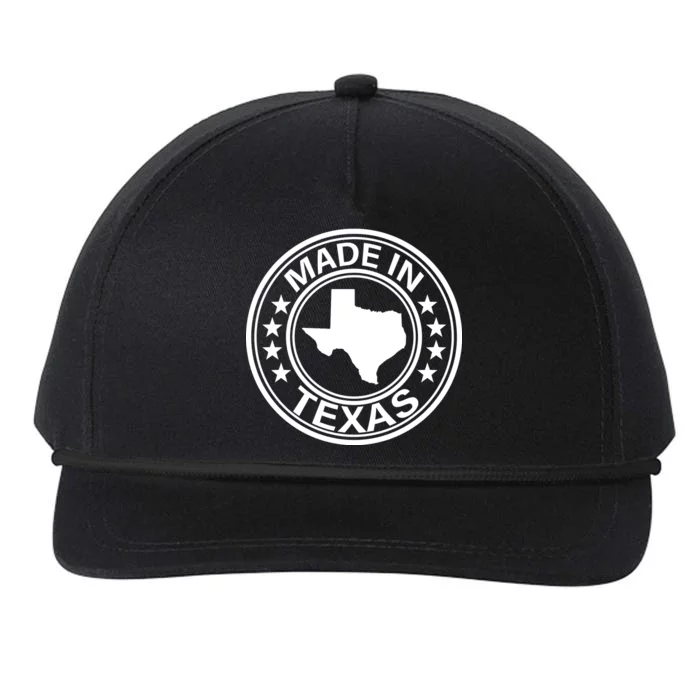 Made In Texas Snapback Five-Panel Rope Hat