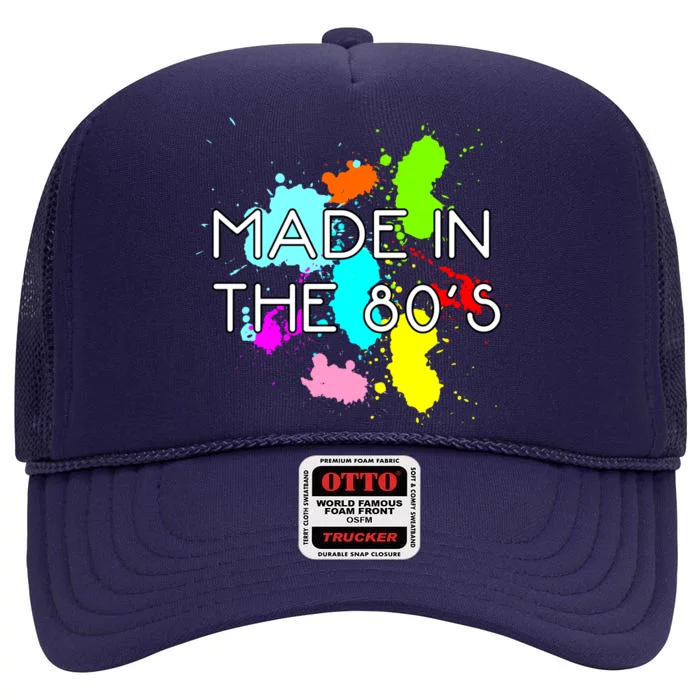 Made in The 80's High Crown Mesh Trucker Hat