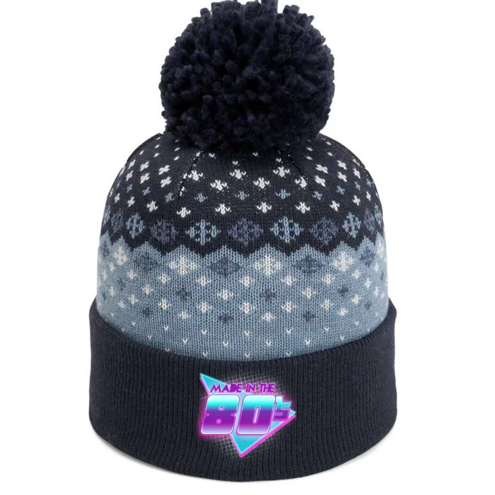 Made In The 80's Cool Retro 1980s The Baniff Cuffed Pom Beanie