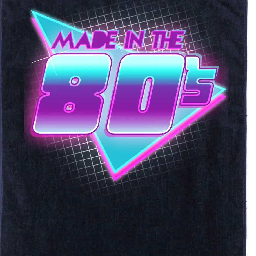 Made In The 80's Cool Retro 1980s Platinum Collection Golf Towel