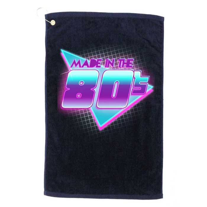 Made In The 80's Cool Retro 1980s Platinum Collection Golf Towel