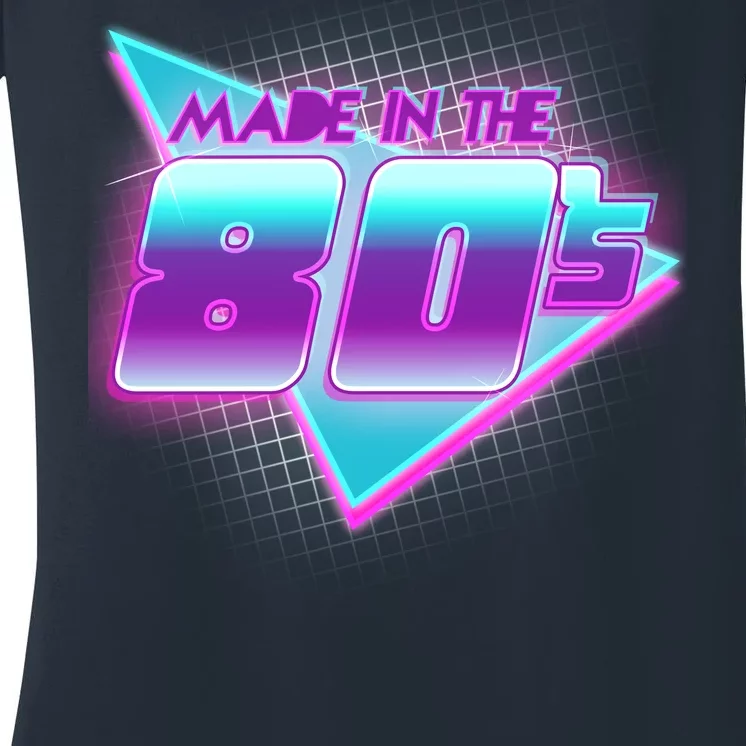 Made In The 80's Cool Retro 1980s Women's V-Neck T-Shirt