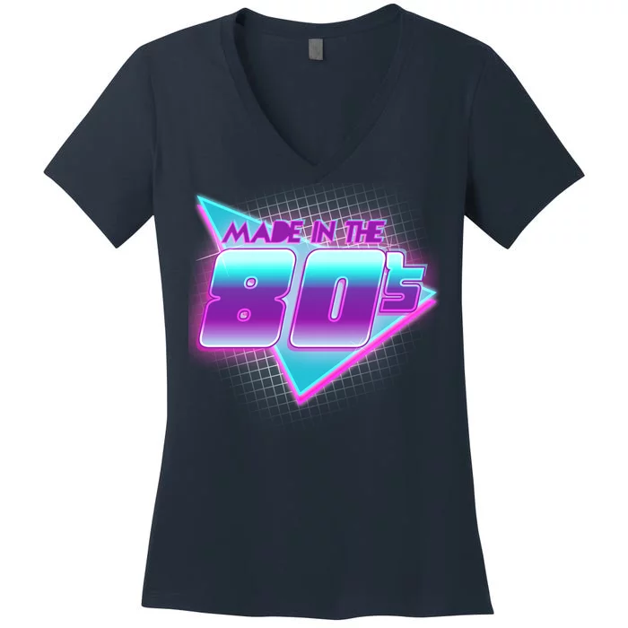 Made In The 80's Cool Retro 1980s Women's V-Neck T-Shirt