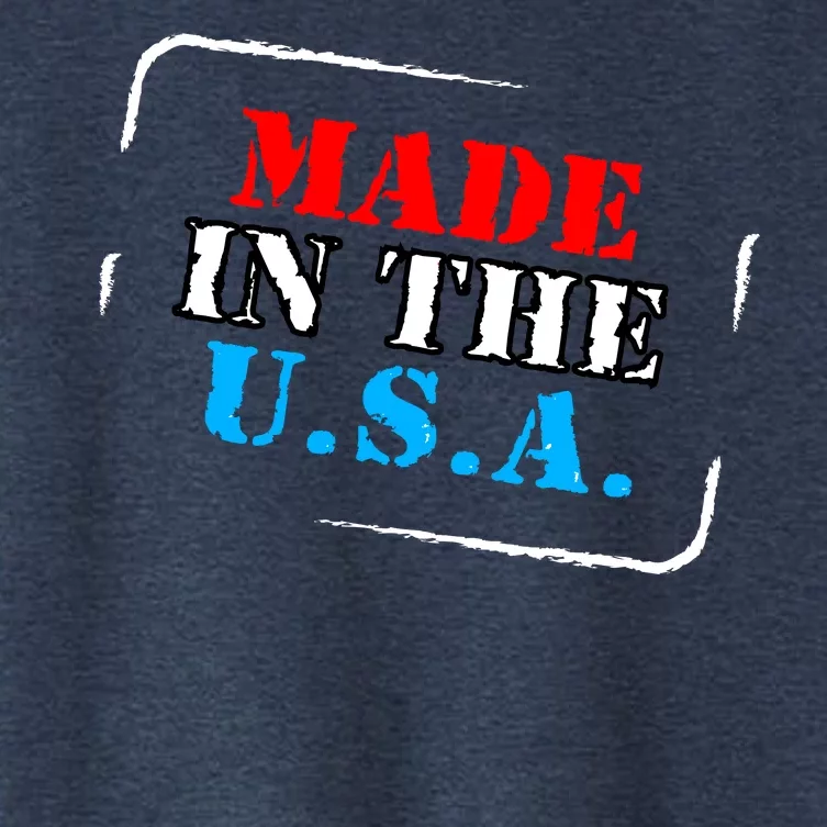 Made In The USA Women's Crop Top Tee