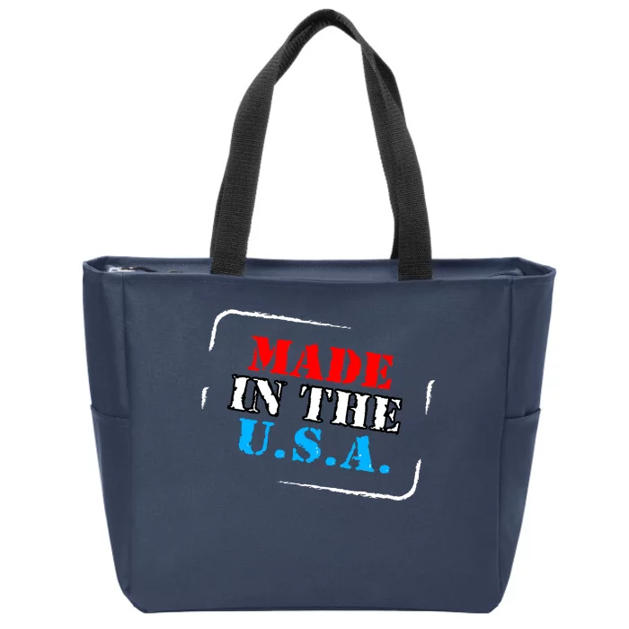 Made In The USA Zip Tote Bag