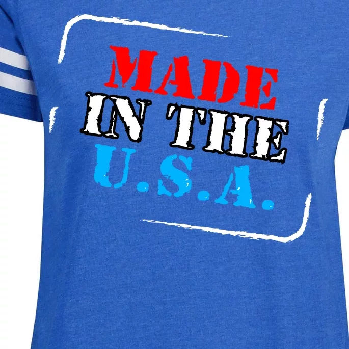 Made In The USA Enza Ladies Jersey Football T-Shirt