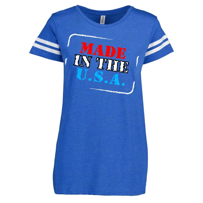 Made In The USA Enza Ladies Jersey Football T-Shirt