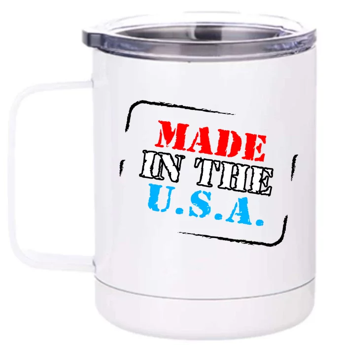 Made In The USA Front & Back 12oz Stainless Steel Tumbler Cup