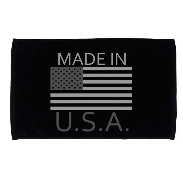 Made In USA Gray Style Microfiber Hand Towel