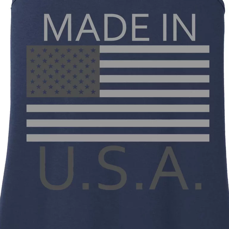 Made In USA Gray Style Ladies Essential Tank