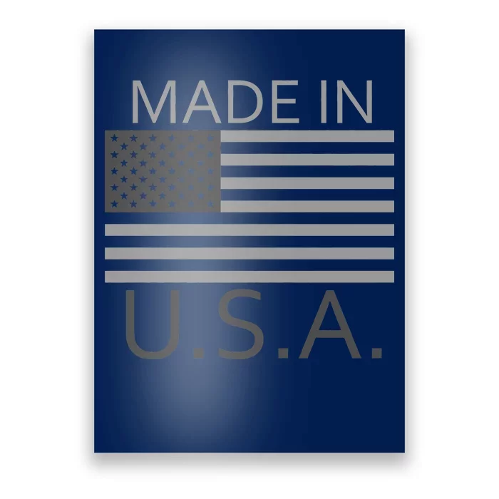 Made In USA Gray Style Poster