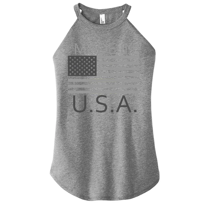 Made In USA Gray Style Women’s Perfect Tri Rocker Tank