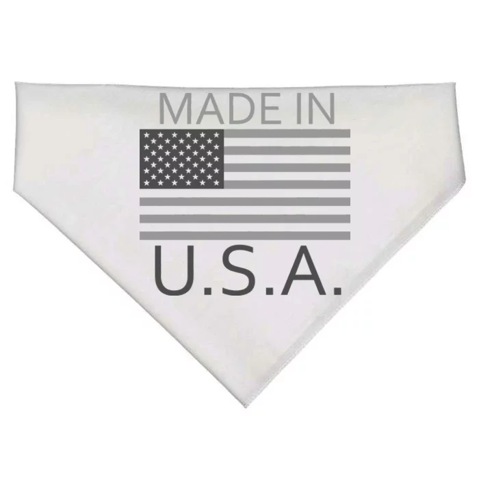 Made In USA Gray Style USA-Made Doggie Bandana