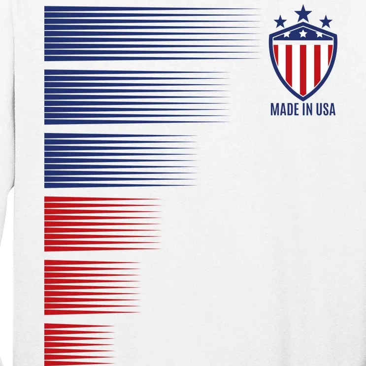 Made In USA Soccer Team Flag Tall Long Sleeve T-Shirt