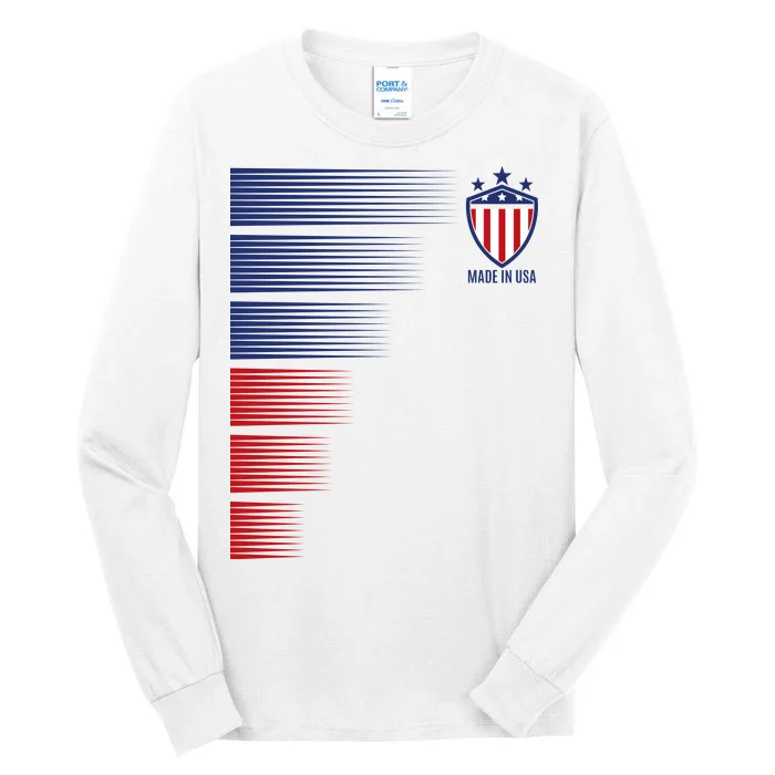 Made In USA Soccer Team Flag Tall Long Sleeve T-Shirt