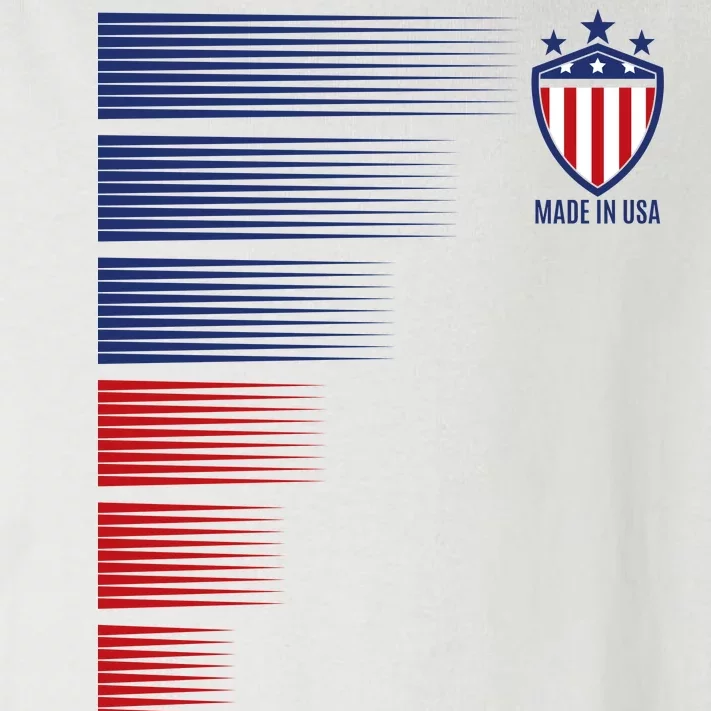 Made In USA Soccer Team Flag Toddler Long Sleeve Shirt