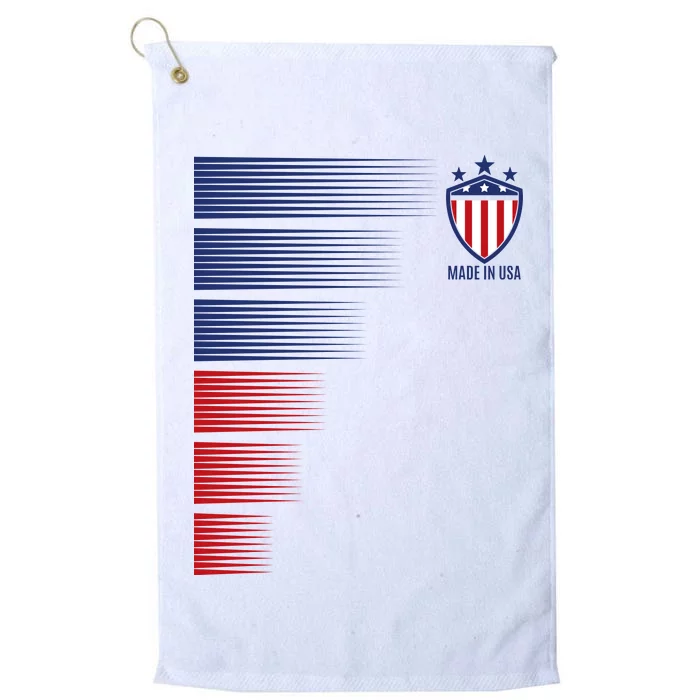 Made In USA Soccer Team Flag Platinum Collection Golf Towel