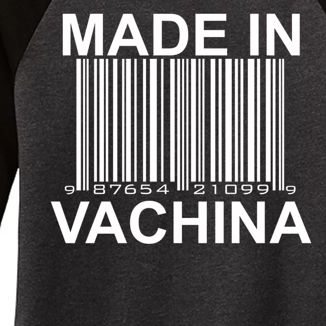 Made In Vachina Women's Tri-Blend 3/4-Sleeve Raglan Shirt