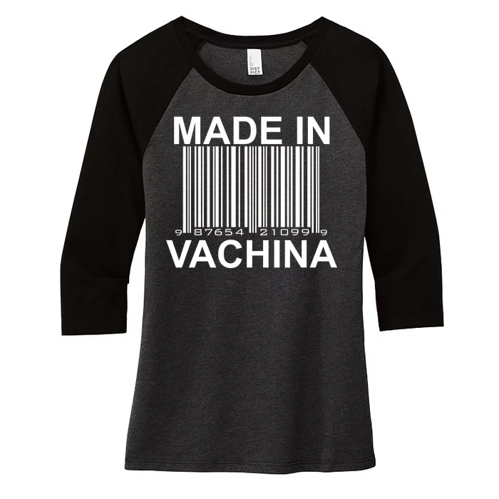 Made In Vachina Women's Tri-Blend 3/4-Sleeve Raglan Shirt