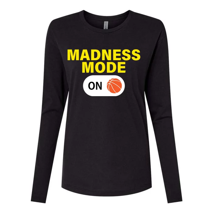 Madness Mode ON Womens Cotton Relaxed Long Sleeve T-Shirt