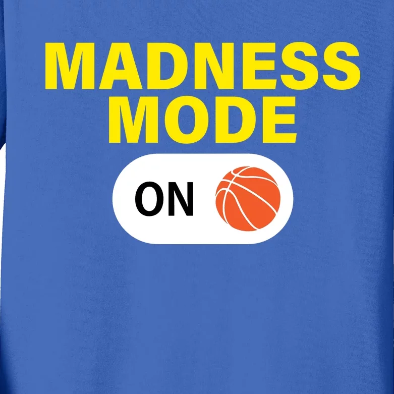 Madness Mode ON Kids Long Sleeve Shirt