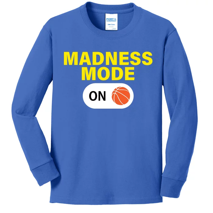 Madness Mode ON Kids Long Sleeve Shirt