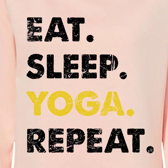 Meditate Asanas Eat Sleep Yoga Repeat Gift Womens California Wash Sweatshirt