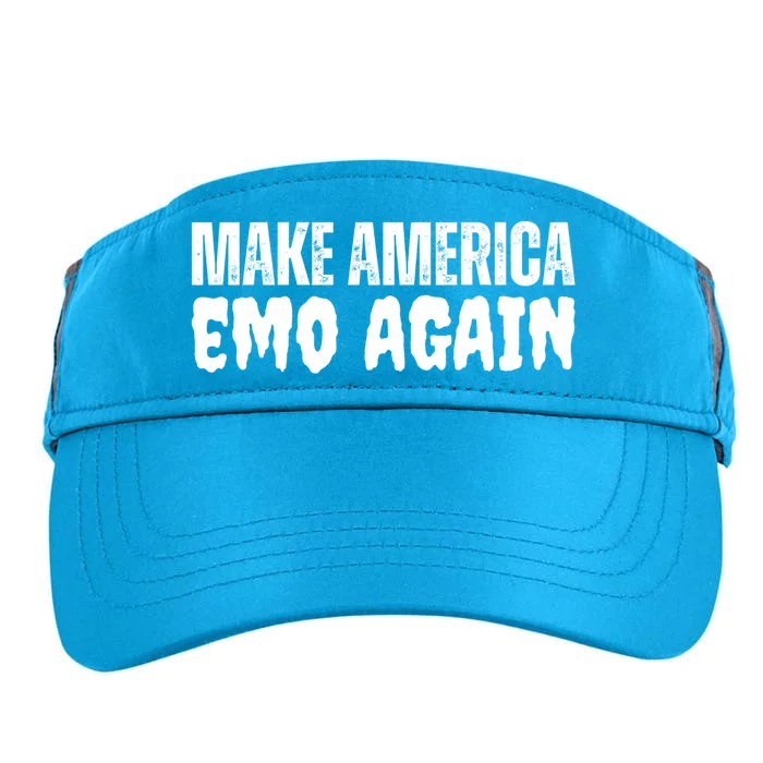 Make America Emo Again Elder Still Emo Phase Its A Lifestyle Gift Adult Drive Performance Visor