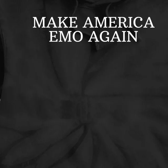 Make America Emo Again Funny America Emo Tie Dye Hoodie