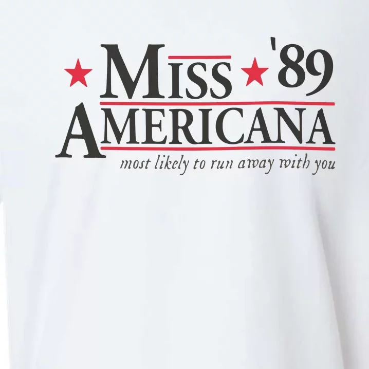 Miss Americana Election 2024 Presidential Election Campaign Sueded Cloud Jersey T-Shirt