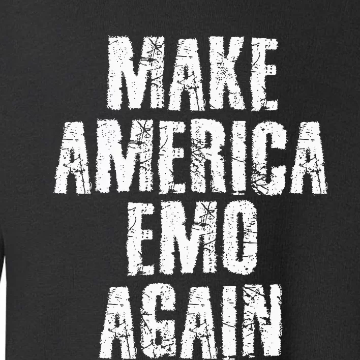 Make America Emo Again Funny Goth Us Toddler Sweatshirt