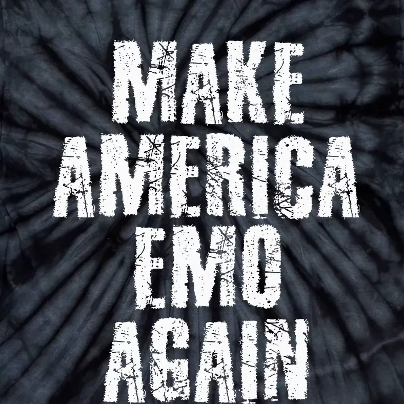 Make America Emo Again Funny Goth Us Tie-Dye T-Shirt