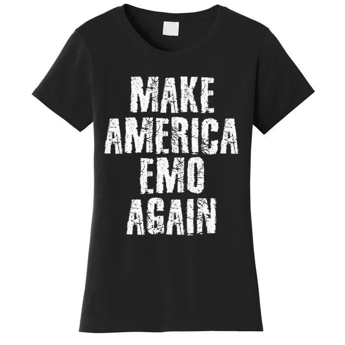 Make America Emo Again Funny Goth Us Women's T-Shirt