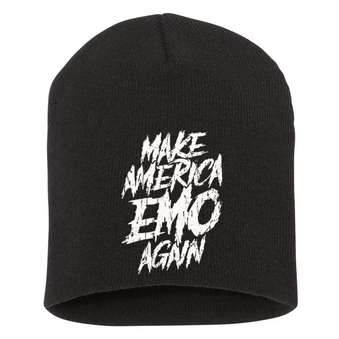 Make America Emo Again Emo Culture Short Acrylic Beanie