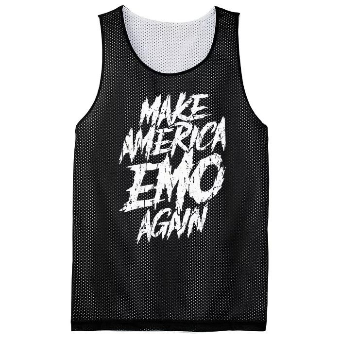 Make America Emo Again Emo Culture Mesh Reversible Basketball Jersey Tank