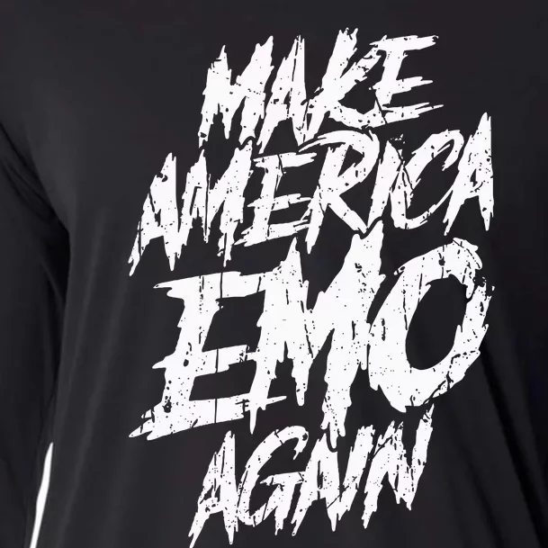 Make America Emo Again Emo Culture Cooling Performance Long Sleeve Crew