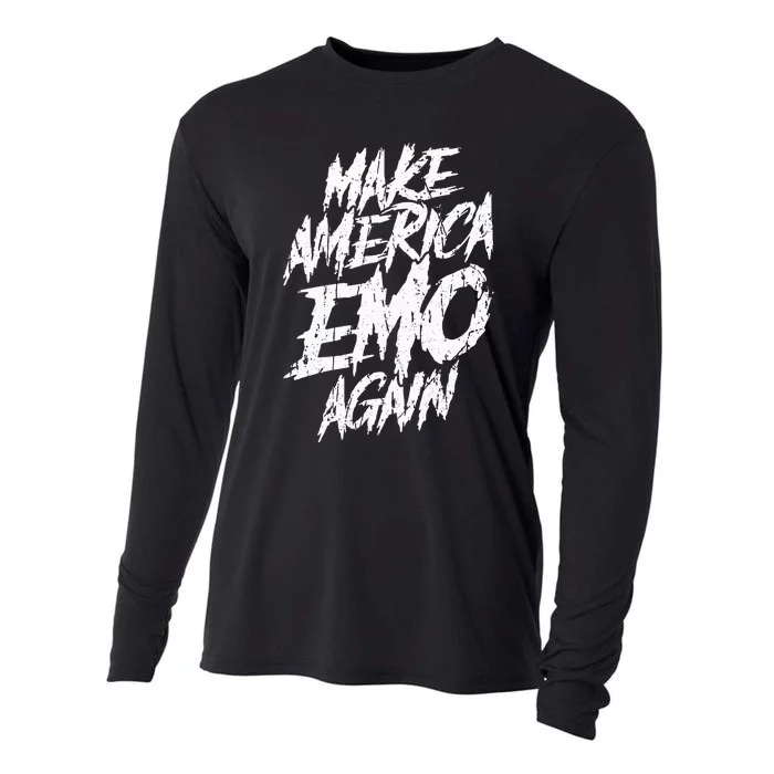 Make America Emo Again Emo Culture Cooling Performance Long Sleeve Crew