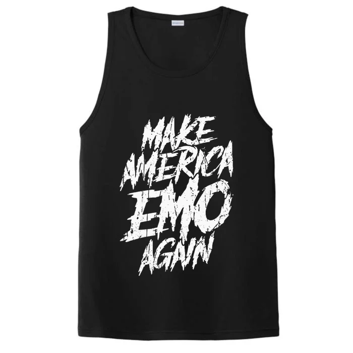 Make America Emo Again Emo Culture Performance Tank