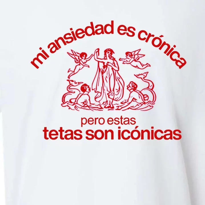 Mi Ansiedad Es Cronica Pero Estas Tetas Son Iconicas Sueded Cloud Jersey T-Shirt