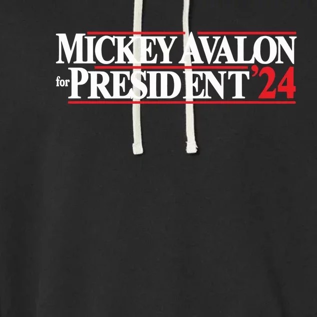 Mickey Avalon For President ‘24 Garment-Dyed Fleece Hoodie